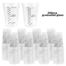 FAIS 10oz Disposable Measuring Cups With Stirring Sticks For Resin Mixing