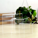 Acrylic Display Stand U Shape Transparent Counter Rack For Cosmetics