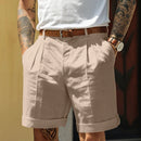 Korean Style Men's Summer Shorts Breathable Solid Color Streetwear