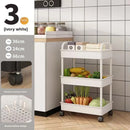 Multi-Layer Storage Rack Mobile Trolley For Kitchen Bedroom Bathroom Snacks