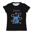 Girls Kawaii Stitch T-shirt Toddler Cartoon Tee Summer Short Sleeve