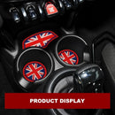 Mini Cooper Silicone Cup Holder Mat Set Non-Slip Interior Accessories