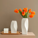 Nordic Plastic Flower Vase Decorative Ceramic Style Plant Pot