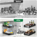 Under Sink Storage Organizer 2 Tier Drawer Rack For Bathroom Kitchen