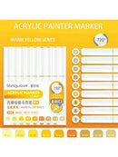 Languo 9pcs Acrylic Marker Pen Set Soft Brush Paint Pens For Art