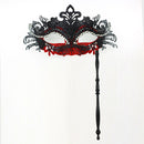 Venetian Masquerade Mask With Holding Stick For Womens Party