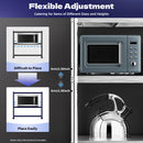 3-tier Stainless Steel Storage Rack Strong Load Capacity Organizer