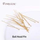 50Pcs 18K Gold Plated Eye Pins For Jewelry Making And Earrings