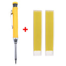 Carpenter Pencil Mechanical Woodworking 3 Colors Refill Sharpener