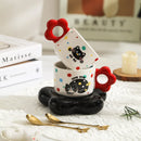 Ceramic Coffee Cup With Plate Gift Box Set For Couples