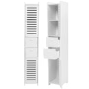 Bathroom Corner Cabinet Wood Plastic Storage Shelf Rack Organizer