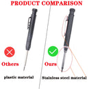 Carpenter Pencil Mechanical Woodworking 3 Colors Refill Sharpener