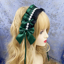 Lovely Sweet Anime Maid Cosplay Headband Lace Flower Hair Accessory