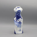 Hand Painted Ceramic Cheongsam Figurine Small Elegant Vase Decor