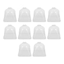 10pcs Square Plant Cloche Transparent Plastic Seedling Covers Garden Dome