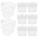 8 Pcs Aquarium Hanging Planter Acrylic Decorative Plant Pot Cups