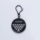 Mini Calculator Pendant Small Round Silent Button Portable Keychain