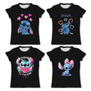 Girls Kawaii Stitch T-shirt Toddler Cartoon Tee Summer Short Sleeve
