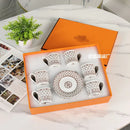 12pcs Espresso Cups Set Ceramic Coffee Tea Cups With Plates And Handles