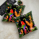 45x45CM Tropical Plant Parrot Sofa Cushion Cover Set Decorative