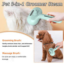 Steam Spray Dog Grooming Brush For Gentle Pet Hair Care
