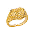 Twist Chain Open Ring Zircon Stainless Steel Geometric Couple Jewelry