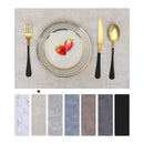 Kitinjoy Heat Resistant Placemats Waterproof Faux Leather Table Mats Easy Clean