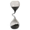 Modern Hourglass Timer Black Glass Sand Clock Home Decor Ornament
