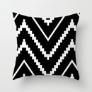 Black And White Geometric Cushion Cover Cube Letter Print Sofa Pillow