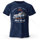 Custom Car Club T-Shirt Embossed Logo 100% Cotton Unisex Tee