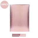50Pcs Holographic Bubble Mailer Rose Red Padded Envelopes For Shipping