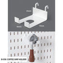 Pegboard Wall Organizer Kit Modular Panels No-Punch Installation Craft Storage