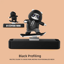 Car Dashboard Decoration Skateboard Bear Magnetic Number Plate