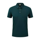 Men's Polo Shirt Short Sleeve Solid Color Lightweight Casual Top