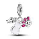 925 Silver Charm Pendant Animal Firefly Butterfly Dragonfly Beads