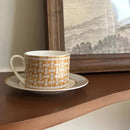 European Ceramic Coffee Cup Set With Plates And Gift Box