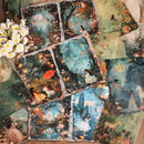 DIY Scrapbook Decoration Paper Set With Fantasy Forest Papers Stickers