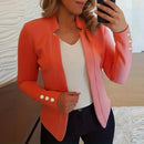 Women's Winter Jacket Long Sleeve Solid Pocket Coat Outerwear