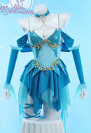 MOBBUNNY Sexy Lingerie Dress Blue Low Cut Sleeves Choker Cosplay