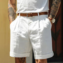 Korean Style Men's Summer Shorts Breathable Solid Color Streetwear