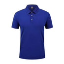 Men's Polo Shirt Short Sleeve Solid Color Lightweight Casual Top