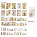 Vintage Scrapbooking Paper Kit 100pcs Light Scrapbook Craft Materials