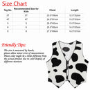 Kids Cow Print Vest Soft Sleeveless Cowboy Cowgirl Waistcoat Top