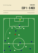 Football Canvas Wall Art Golden Goal Soccer Sports Poster Print