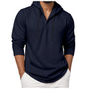 Men's Cotton Hoodie Long Sleeve Casual Oversized Loose Fit Shirt