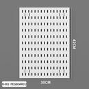 Pegboard Wall Organizer Kit Modular Panels No-Punch Installation Craft Storage