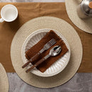 Round Dining Table Placemat 38cm Biodegradable Woven Insulation Mat