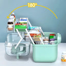 Large Capacity Portable Medicine Organizer Box For Home Storage
