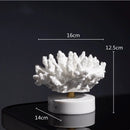 Imitation Coral Ornaments Resin Crystal Metal Tree Ocean Decor Figurines