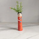 Bohemian Girl Face Resin Art Sculpture Vase For Indoor Decoration